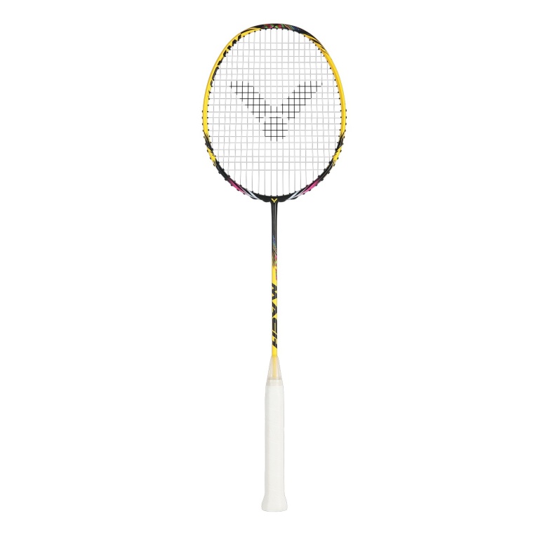 Victor Badmintonschläger Auraspeed 25MACH (kopflastig/sehr steif) gelb - unbesaitet -